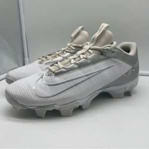 Nike Football Cleats Vapor Edge Shark 2 Men’s 9.5  DH5088-102 White Silver